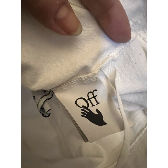 Vtg Off-White Size Small Authentic Bubble Arrows Slim Fit T-Shirt 2013 - Picture 4 of 14